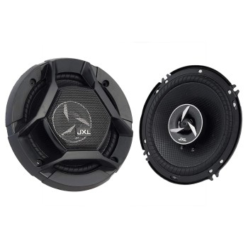 JXL 1690 High Performance 3 Way 6 Inch Coaxial Car Speaker with Inbuilt PEI Car Tweeter and HOP Woofer 600W MAX Pair (Black)