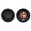 JXL 1690 High Performance 3 Way 6 Inch Coaxial Car Speaker with Inbuilt PEI Car Tweeter and HOP Woofer 600W MAX Pair (Black)