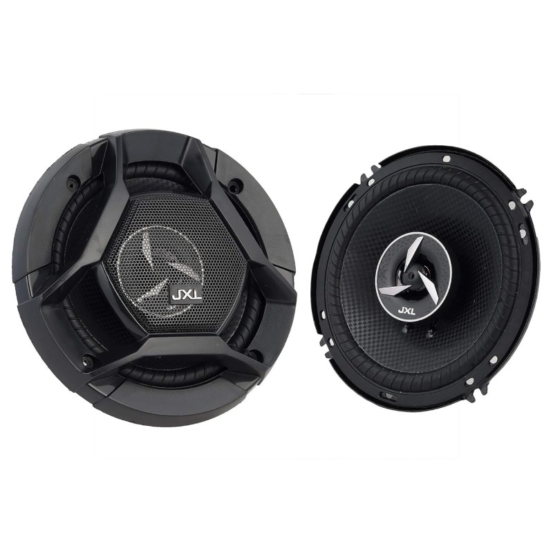 JXL 1690 High Performance 3 Way 6 Inch Coaxial Car Speaker with Inbuilt PEI Car Tweeter and HOP Woofer 600W MAX Pair (Black)