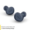 Jabra Elite 2 in Ear True Wireless Earbuds with 21 Hours of Battery, 2 Built-in Microphones for Clear Calls, Rich Bass and Comfortable fit with mic - Navy