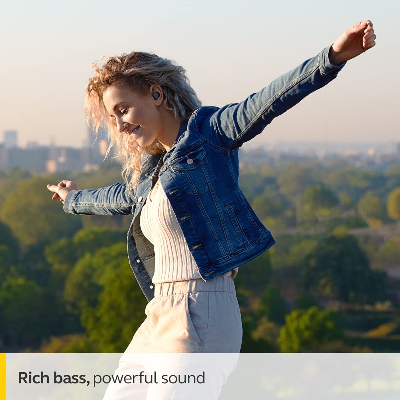 Jabra Elite 3 in Ear True Wireless Earbuds Noise Isolating with 4 Built-in Microphones for Clear Calls, with Fast Charging & Up to 28Hrs, Rich Bass, Customizable Sound, Mono Mode-Navy