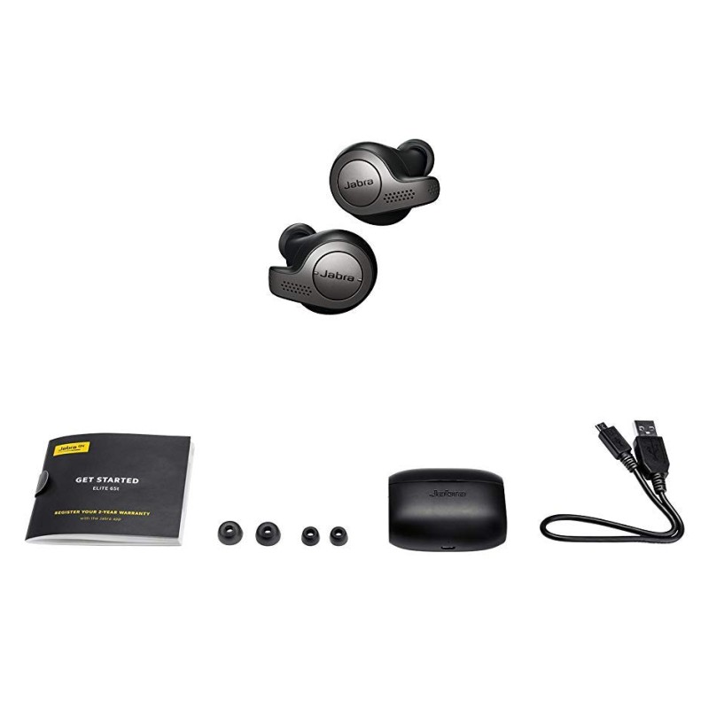 Jabra Elite 65T Truly Wireless Bluetooth in Ear Earbuds with Mic (Titanium Black)