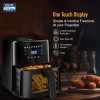 KENT Ultra Digital Air Fryer 4.5L |1500W| Bake, Grill & Roast | Up to 80% Less Oil Usage |8 Preset Menu|Rapid Heat Circulation