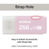 KIOXIA Former Toshiba Memory U301 256GB USB 3.2 Gen 1 Flash Drive - High-Speed, Compact (Pink)
