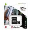Kingston Canvas Select Plus 128GB microSD Card Class 10 UHS-I speeds up to 100MB/s with Adapter (SDCS2/128GBIN), Black