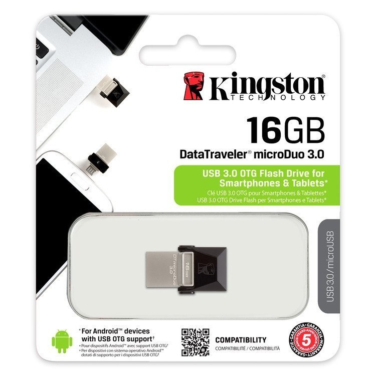 Kingston DT MicroDuo 16GB USB3.0 OTG Pen Drive