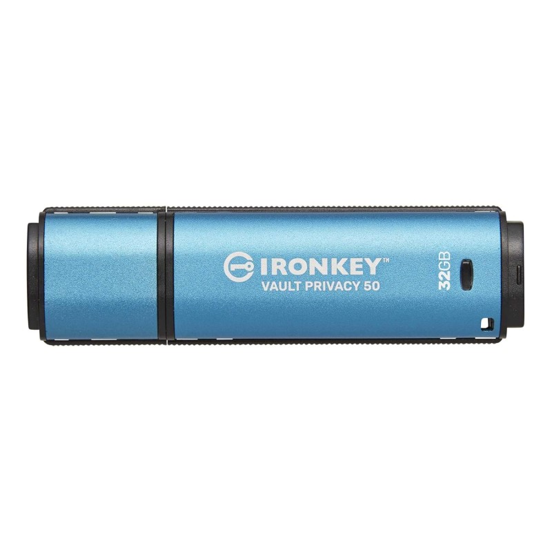 Kingston IronKey Vault Privacy 50 32GB Encrypted USB | FIPS 197 | AES-256bit | BadUSB Attack Protection IKVP50/32GB