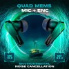 Kraken X2 Gaming Earbuds, TWS Low Latency, ENC Quad 4 Mics with Bluetooth v5.3 Rapid Pairing, 40 Hrs Playtime, IPX4 Water Resistance, Wireless in-Ear Earpods (Black)
