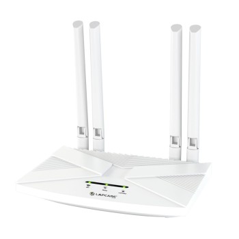 LAPCARE 4G LTE WiFi Router – All SIM Support, 300Mbps High-Speed Internet, External Antenna, MU-MIMO