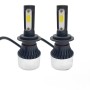 LIU HJG LED Car Headlight Bulbs with H4 fitting COB Chips 6500K White