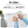 Lapcare D-lite Plus Wireless Keyboard with 2.4 GHz & 87 Keys, 8 Million Key Life, Minimalist Design,(D-Lite + Silver)