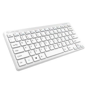 Lapcare D-lite Plus Wireless Keyboard with 2.4 GHz & 87 Keys, 8 Million Key Life, Minimalist Design,(D-Lite + Silver)