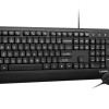Lenovo 110 Keyboard & Mouse Wired Combo| Waterproof Exoskeleton | Splash Proof Keys| 1600 DPI Full Size Mouse | Non-Slip Scroll Wheel