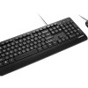 Lenovo 110 Keyboard & Mouse Wired Combo| Waterproof Exoskeleton | Splash Proof Keys| 1600 DPI Full Size Mouse | Non-Slip Scroll Wheel