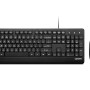 Lenovo 110 Keyboard & Mouse Wired Combo| Waterproof Exoskeleton | Splash Proof Keys| 1600 DPI Full Size Mouse | Non-Slip Scroll Wheel
