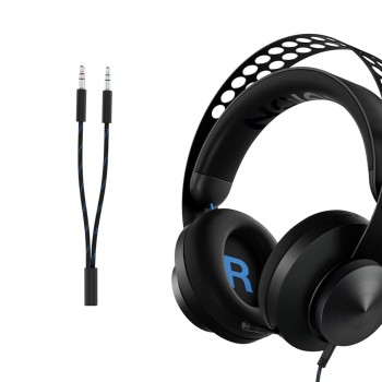 Lenovo Legion H300 Wired On Ear Headphones with Mic (Black, Grey)