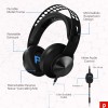 Lenovo Legion H300 Wired On Ear Headphones with Mic (Black, Grey)