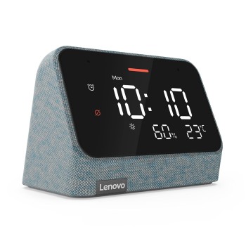 Lenovo Smart Clock Essential with Alexa Built-in (Misty Blue)