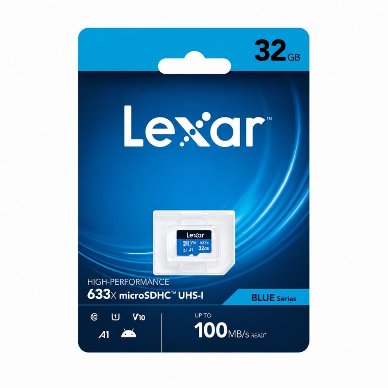 Lexar 32GB 633x microSDHC UHS-I Card Blue Series