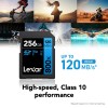 Lexar High-Performance 800x 128GB SDXC UHS-I Memory Card, C10, U3, V30, Full-HD & 4K Video, Up to 120MB/s (LSD0800128G-BNNNU)