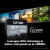 Lexar Professional - Tarjeta microSDXC UHS-I (1066 x 64 GB, Adaptador SD, Serie Plata, hasta 160 MB/s (LMS1066064G-BNANU)