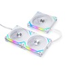 Lian Li UNI Fan SL V2 120mm ARGB Triple Pack Case Fan/CPU Fan for PC- G99.12SLV23W.in (White)