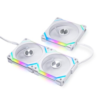 Lian Li UNI Fan SL V2 120mm ARGB Triple Pack Case Fan/CPU Fan for PC- G99.12SLV23W.in (White)