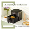 Lifelong 4.2 Litre Digital Air Fryer |Detachable Handle, Touch Control, Non-Stick Basket, Rapid Air Technology
