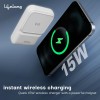 Lifelong Electronics 10000mAh MagSafe Wireless Fast Charging Power Bank | Slim & Compact | For iPhone & All Wireless Enabled Phone | Type C & Lightning Input | 3 In-built Cables| 15W Wireless | QC 3.0