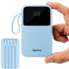 Lifelong Electronics 20000mAh 22.5W Fast Charging Power Bank | 3 Inputs (1 Built-in USB A Cable , Small Pocket Size Powerbank.