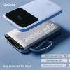 Lifelong Electronics 20000mAh 22.5W Fast Charging Power Bank | 3 Inputs (1 Built-in USB A Cable , Small Pocket Size Powerbank.