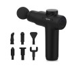 Lifelong LLGM109 Percussion Massage Gun for Pain Relief, Deep Tissue, 6 Speeds & 7 Massage Heads, Cordless, Quiet Operation for Neck, Shoulders, Back, Arms, Legs & Feet (Black)