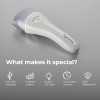 Lifelong PediGlide Soft+ 3-in-1 Callus Remover For Feet | Electronic Foot Scrubber for Dead Skin | 3 Changeable Roller Heads