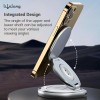 Lifelong Zerocord Wireless Charger 23 W 3 in 1 Foldable Magsafe Charger for iPhone 15/14/13/12 Series, Apple Airpods, Apple Watch, Fast Charging, 3 Outputs, Led Indicator, Silver