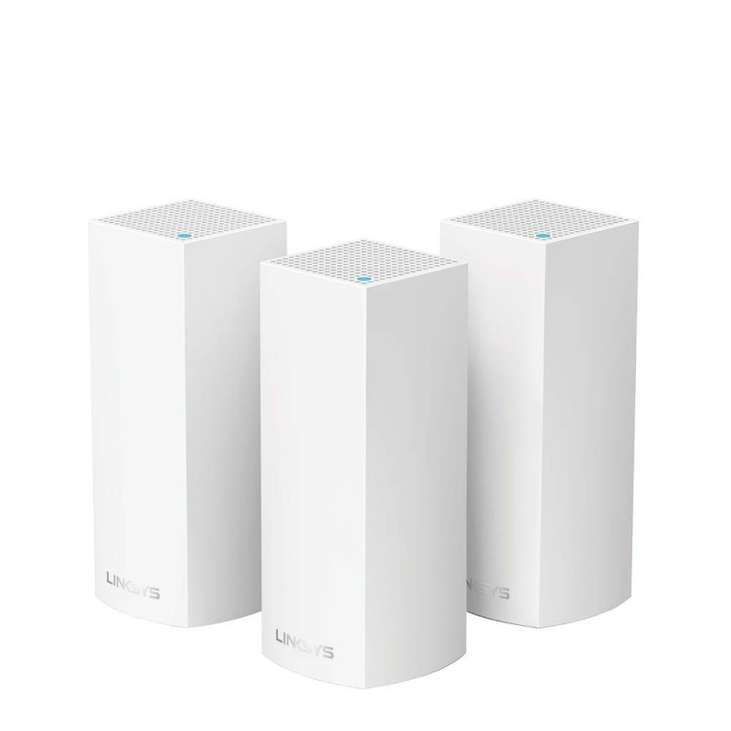 Linksys Velop Triband AC2200 Mesh Wi-Fi 5 Router,MU-MIMO,Enhance Speed up to 2.2 Gbps per Router and Coverage up to 6000 sq ft,Replaces Router and WiFi Boosters,60+Devices,WHW0303-AH(Pack of 3)