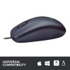 Logitech B100 Wired USB Mouse,  800 DPI Optical Tracking, Ambidextrous PC/Mac/Laptop - Black