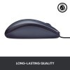 Logitech B100 Wired USB Mouse,  800 DPI Optical Tracking, Ambidextrous PC/Mac/Laptop - Black