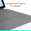 Logitech Combo Touch iPad Air 13-inch (M2, M3 & M4) Keyboard Case - Detachable Backlit Keyboard Grey