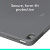 Logitech Combo Touch iPad Air 13-inch (M2, M3 & M4) Keyboard Case - Detachable Backlit Keyboard Grey