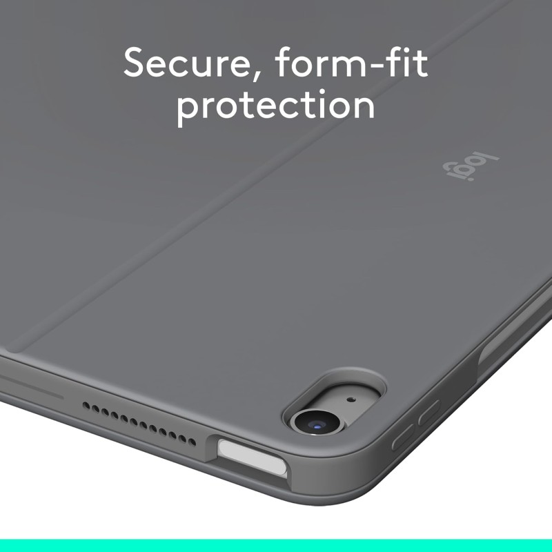 Logitech Combo Touch iPad Air 13-inch (M2, M3 & M4) Keyboard Case - Detachable Backlit Keyboard Grey