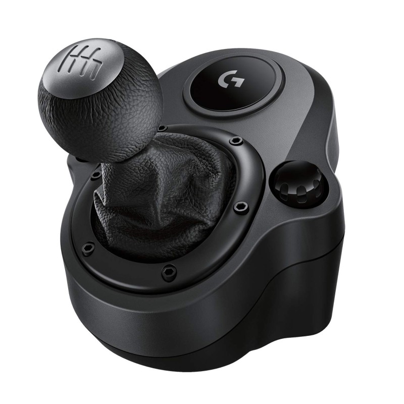 Logitech G Driving Force Racing Wheels Shifter for G29, G920 & G923, 6 Speed, Push Down Reverse Gear- Black