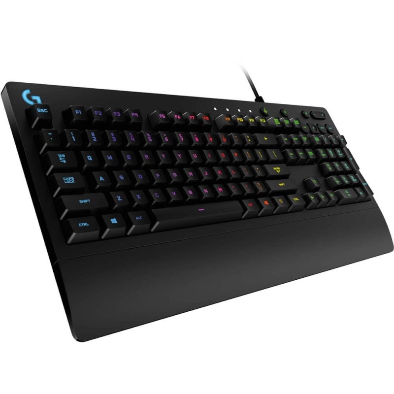 Logitech G G213 Prodigy USB Gaming Keyboard with LIGHTSYNC RGB Backlit Keys, Spill-Resistant, Customizable Keys, Dedicated Multi-Media Keys (Black)