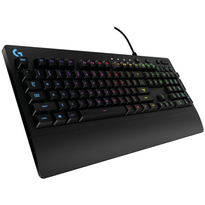 Logitech G G213 Prodigy USB Gaming Keyboard with LIGHTSYNC RGB Backlit Keys, Spill-Resistant, Customizable Keys, Dedicated Multi-Media Keys (Black)