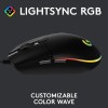 Logitech G102 Light Sync Gaming Mouse with Customizable RGB Lighting, 6 Programmable Buttons, Gaming Grade Sensor Black