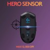 Logitech G304 Lightspeed Wireless Gaming Mouse, Hero Sensor, 12,000 DPI, Lightweight, 6 Programmable - Black