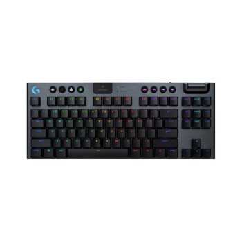 Logitech G915 X Lightspeed TKL Low-Profile Wireless Gaming Keyboard, Double-Shot PBT Keycaps, black