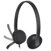 Logitech H340 Stereo Wired Over Ear Headphones with Mic with Noise-Cancelling, USB, Pc/Mac/Laptop - Black