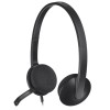 Logitech H340 Stereo Wired Over Ear Headphones with Mic with Noise-Cancelling, USB, Pc/Mac/Laptop - Black