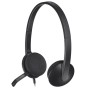 Logitech H340 Stereo Wired Over Ear Headphones with Mic with Noise-Cancelling, USB, Pc/Mac/Laptop - Black