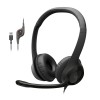 Logitech H390 Wired Headset for PC/Laptop, Stereo Headphones with Noise Cancelling Microphone - Graphite